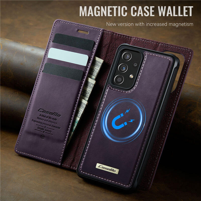 CaseMe Samsung Galaxy A52 2-in-1 Magnetic Wallet Case