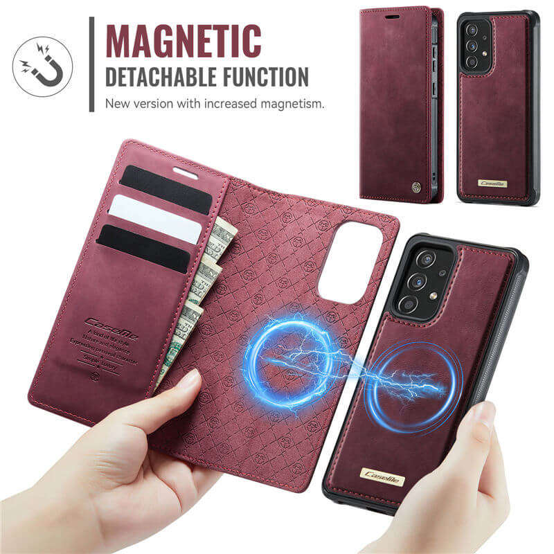 CaseMe Samsung Galaxy A52 2-in-1 Magnetic Wallet Case