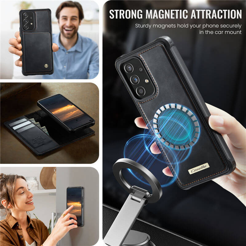 CaseMe Samsung Galaxy A53 5G 2-in-1 Magnetic Wallet Case