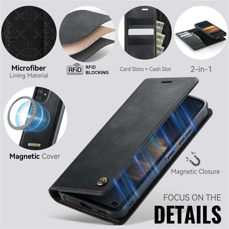 CaseMe Samsung Galaxy A53 5G 2-in-1 Magnetic Wallet Case