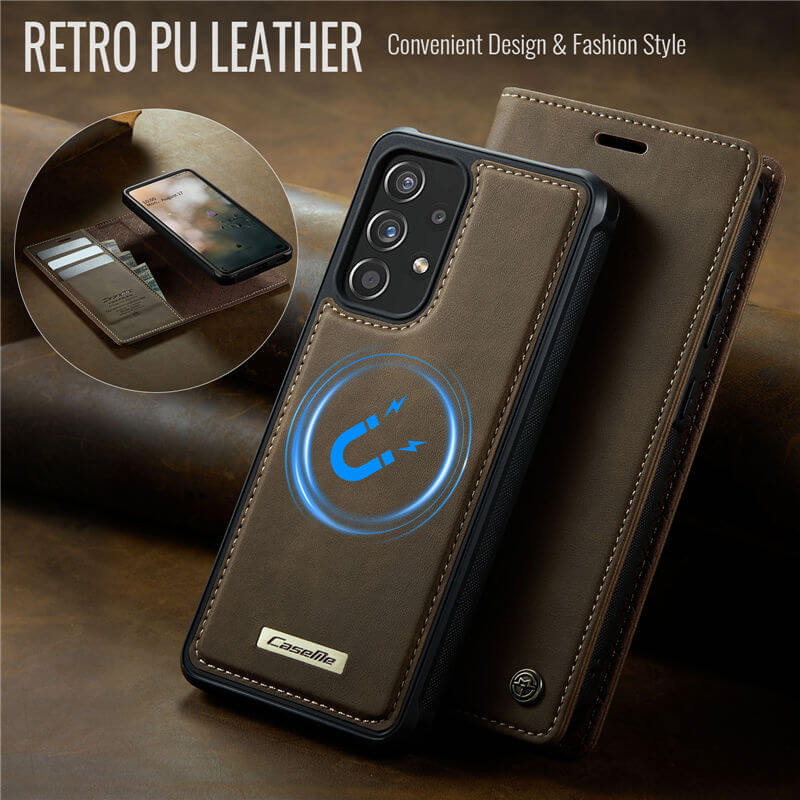 CaseMe Samsung Galaxy A53 5G 2-in-1 Magnetic Wallet Case