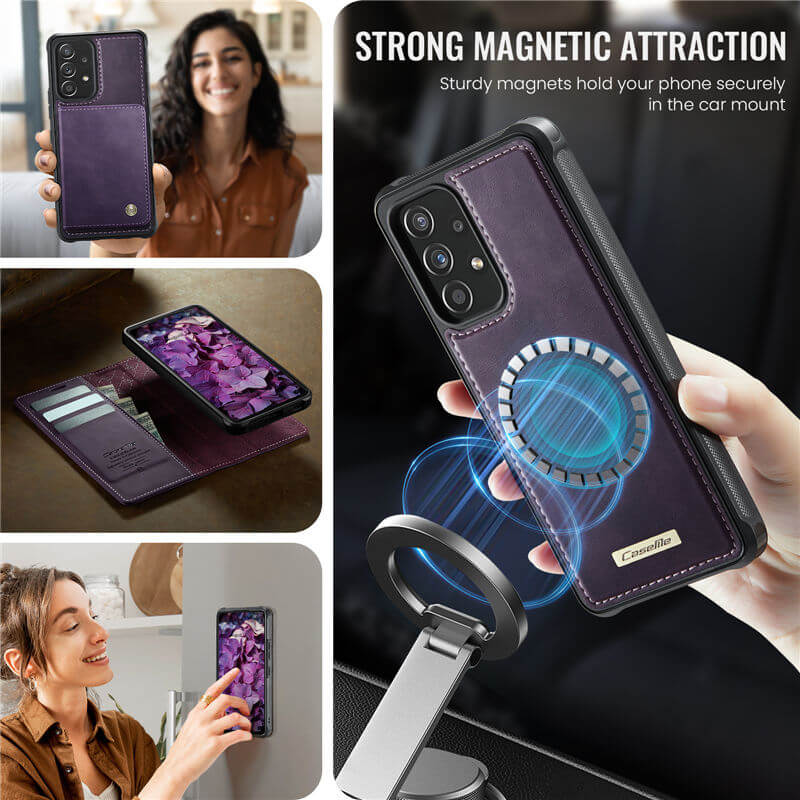 CaseMe Samsung Galaxy A53 5G 2-in-1 Magnetic Wallet Case