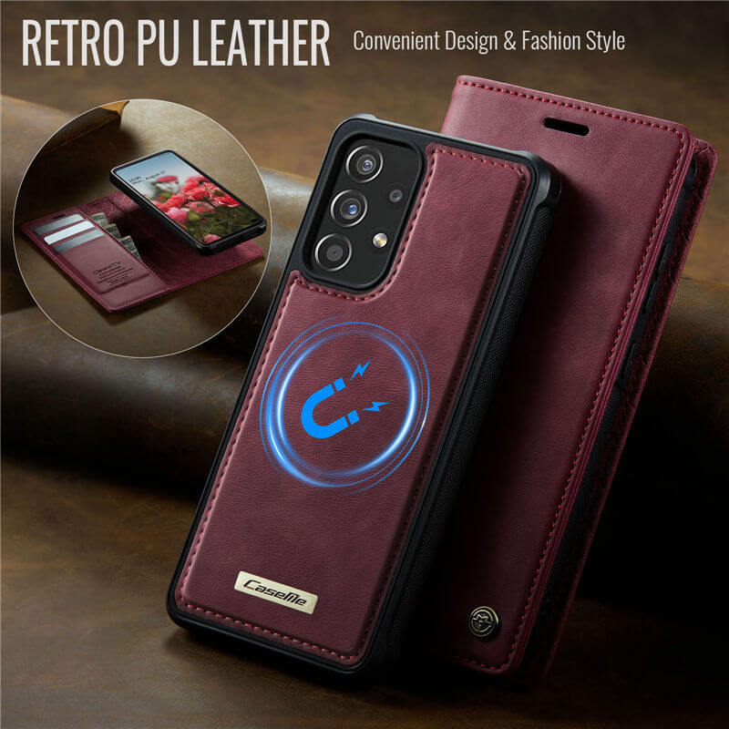 CaseMe Samsung Galaxy A53 5G 2-in-1 Magnetic Wallet Case