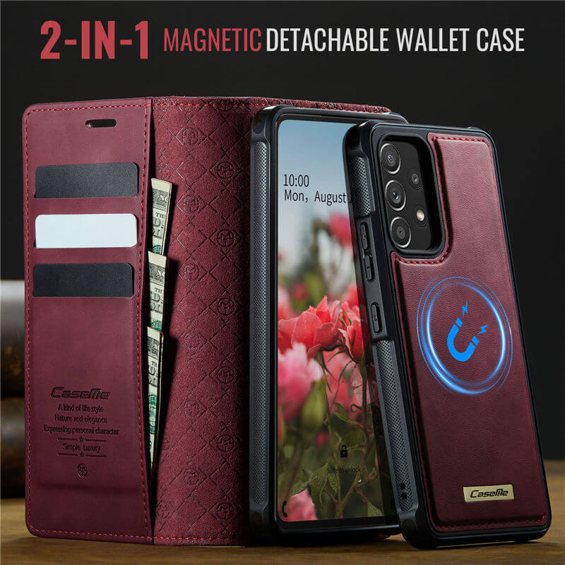 CaseMe Samsung Galaxy A53 5G 2-in-1 Magnetic Wallet Case
