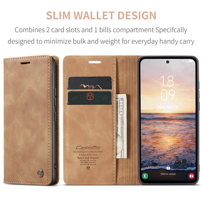 CaseMe Samsung Galaxy A54 Wallet Kickstand Magnetic Case