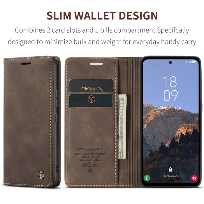 CaseMe Samsung Galaxy A54 Wallet Kickstand Magnetic Case