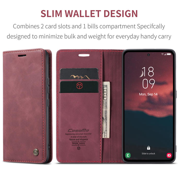 CaseMe Samsung Galaxy A54 Wallet Kickstand Magnetic Case