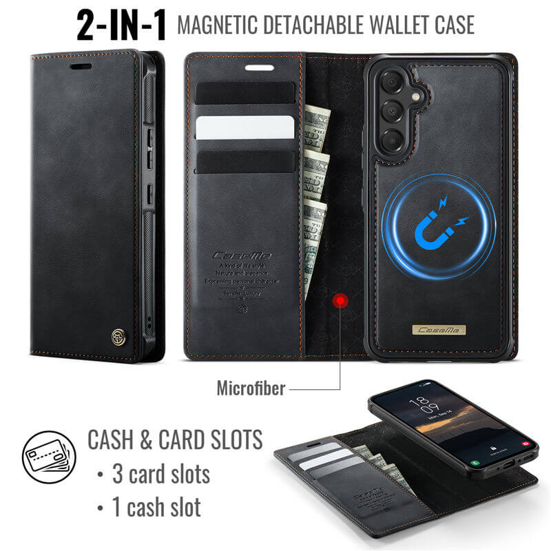 CaseMe Samsung Galaxy A54 5G 2-in-1 Magnetic Wallet Case