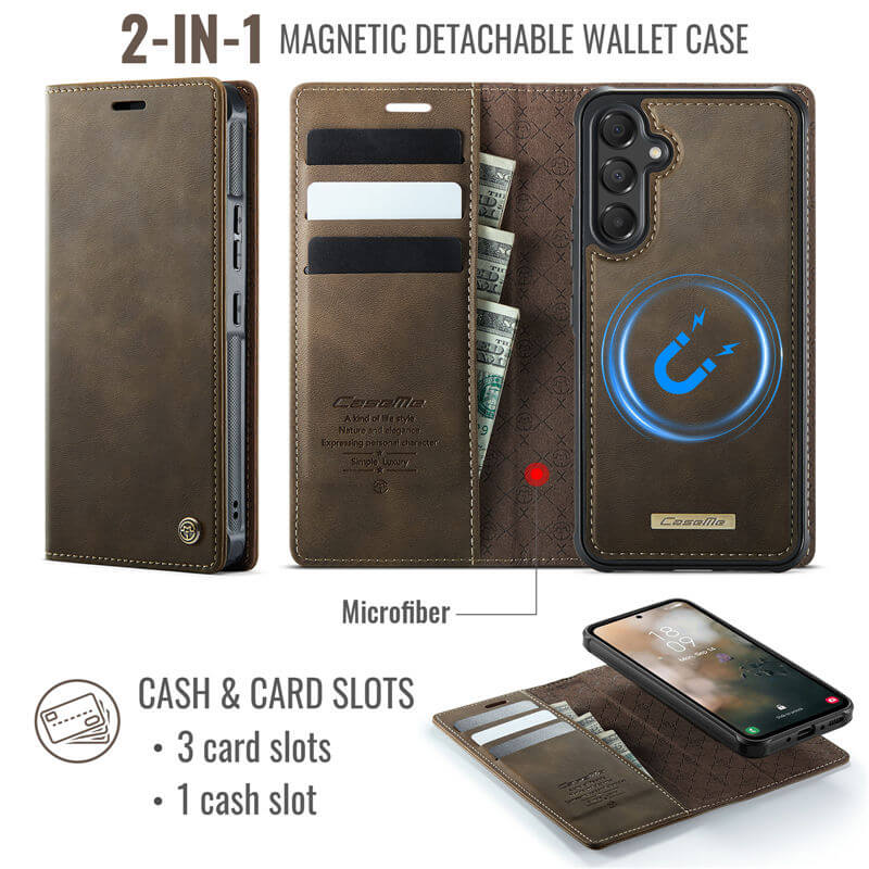 CaseMe Samsung Galaxy A54 5G 2-in-1 Magnetic Wallet Case