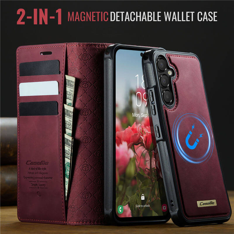 CaseMe Samsung Galaxy A54 5G 2-in-1 Magnetic Wallet Case