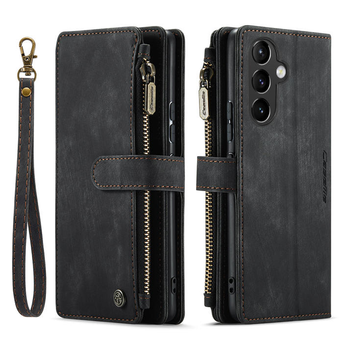 CaseMe Samsung Galaxy A54 Wallet kickstand Magnetic Leather Case with Wrist Strap