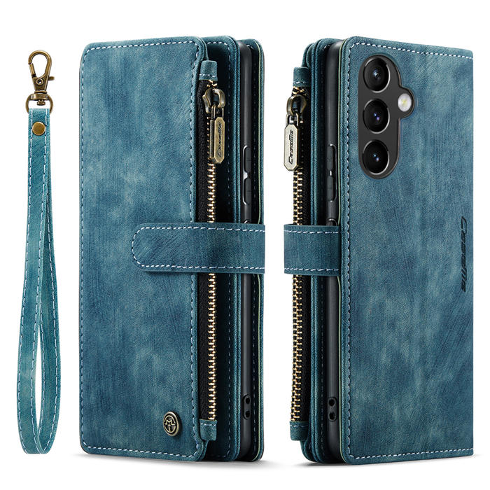 CaseMe Samsung Galaxy A54 Wallet kickstand Magnetic Leather Case with Wrist Strap