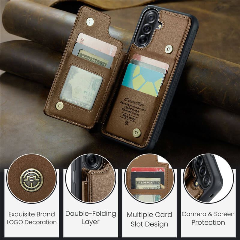 CaseMe Samsung Galaxy A56 5G RFID Blocking Card Holder Case