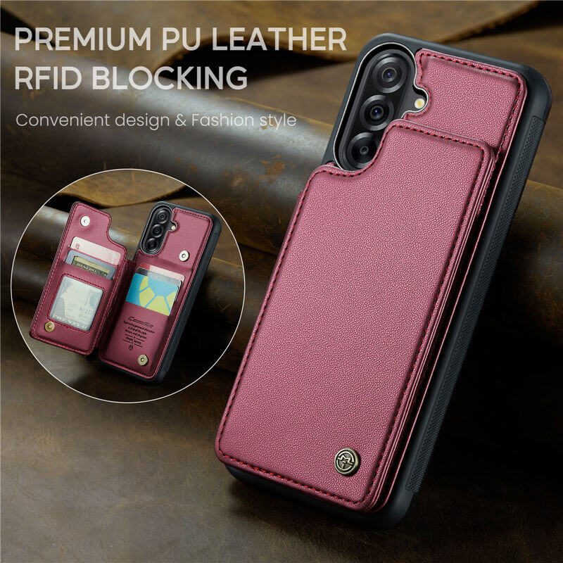 CaseMe Samsung Galaxy A56 5G RFID Blocking Card Holder Case
