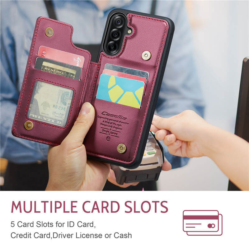 CaseMe Samsung Galaxy A56 5G RFID Blocking Card Holder Case
