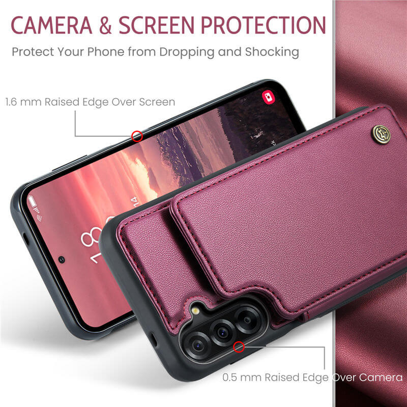 CaseMe Samsung Galaxy A56 5G RFID Blocking Card Holder Case