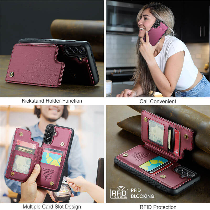CaseMe Samsung Galaxy A56 5G RFID Blocking Card Holder Case