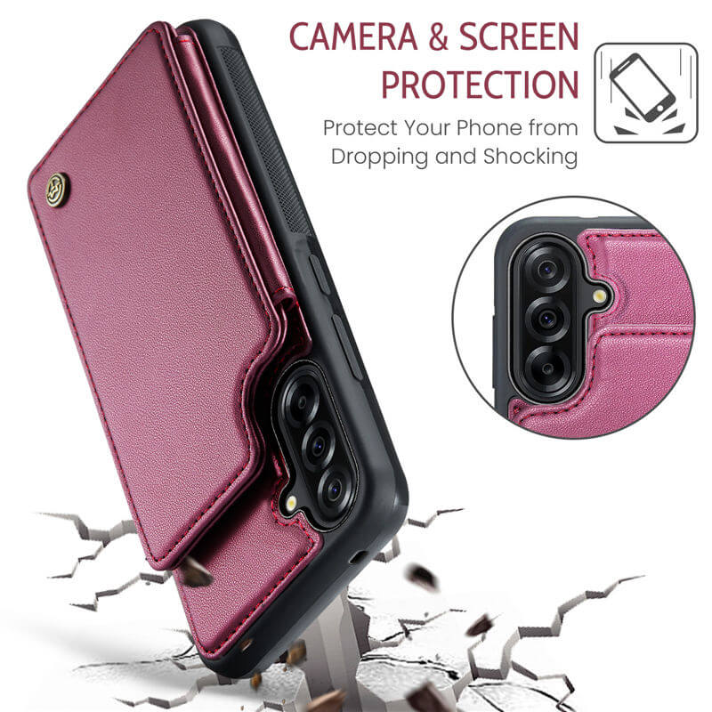 CaseMe Samsung Galaxy A56 5G RFID Blocking Card Holder Case