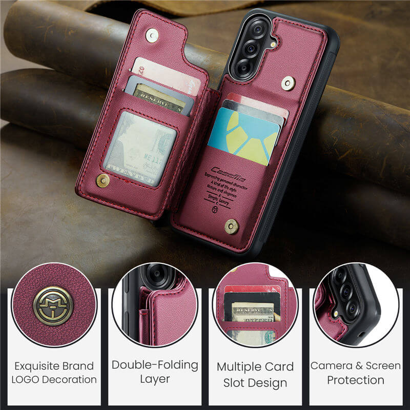 CaseMe Samsung Galaxy A56 5G RFID Blocking Card Holder Case
