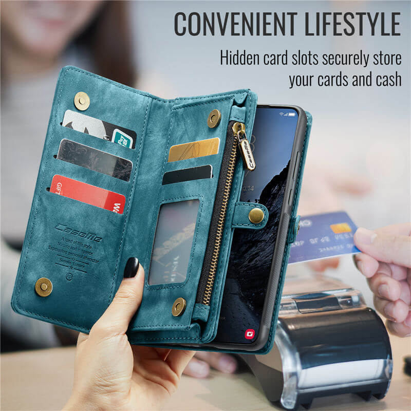 CaseMe Samsung Galaxy A57 2-in-1 Magnetic Wallet Case with Wrist Strap