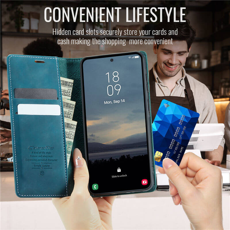 CaseMe Samsung Galaxy A57 Magnetic Wallet Case