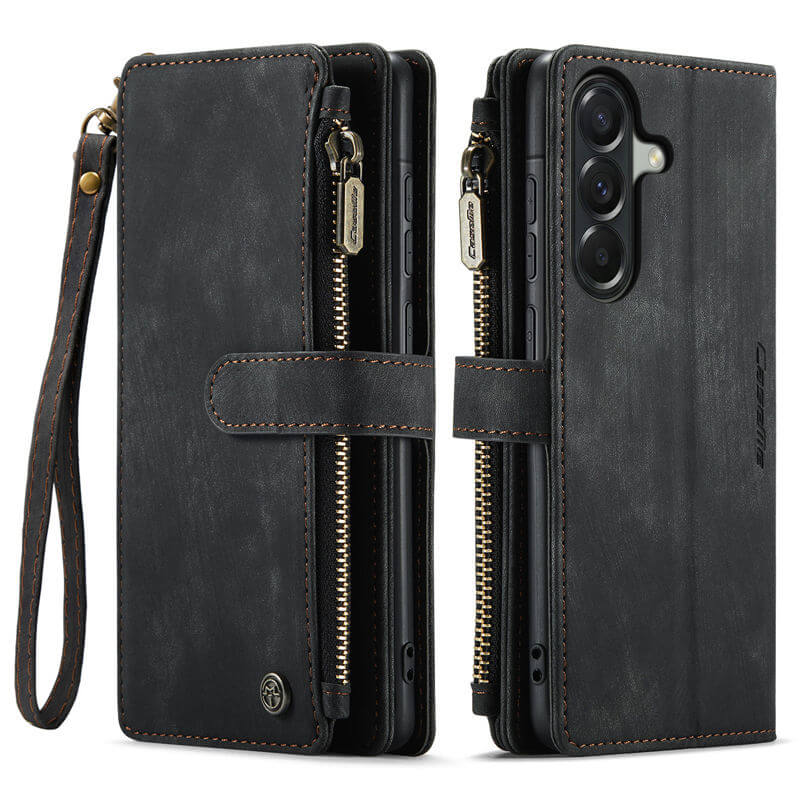 CaseMe Samsung Galaxy A57 Wallet Leather Case with Wrist Strap