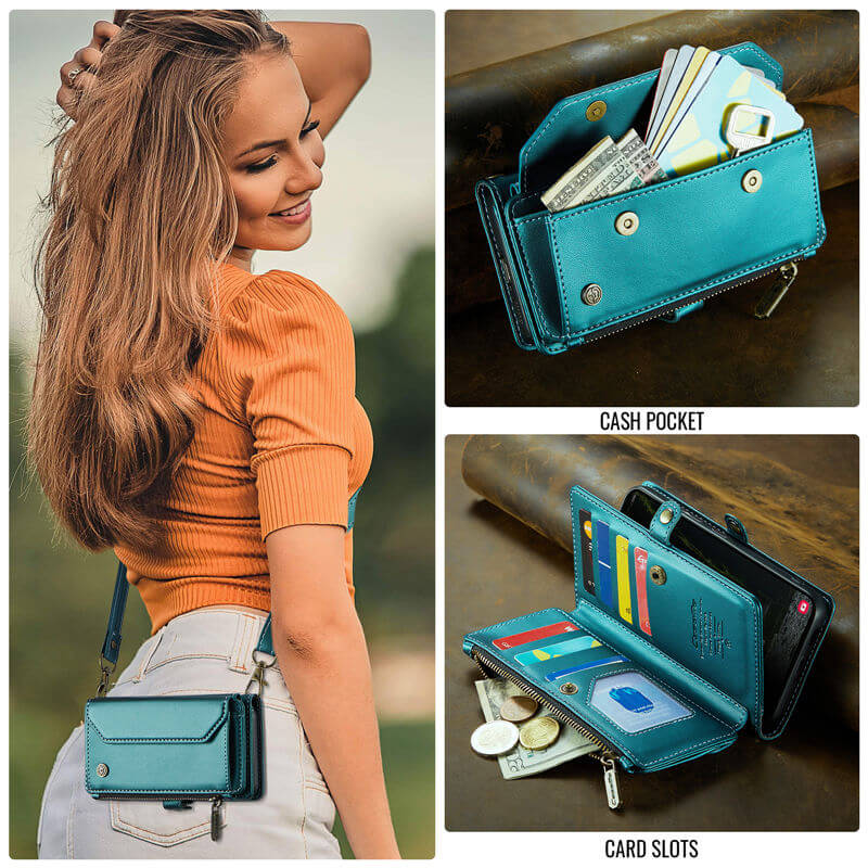 CaseMe Samsung Galaxy A57 Wallet RFID Blocking Crossbody Phone Case