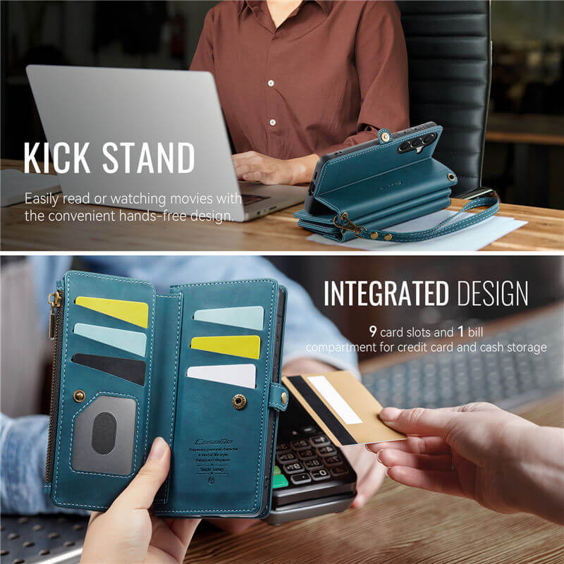 CaseMe Samsung Galaxy A57 Crossbody Wallet Case