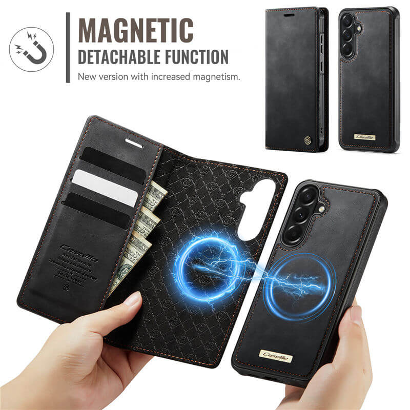 CaseMe Samsung Galaxy A57 2-in-1 Magnetic Wallet Case
