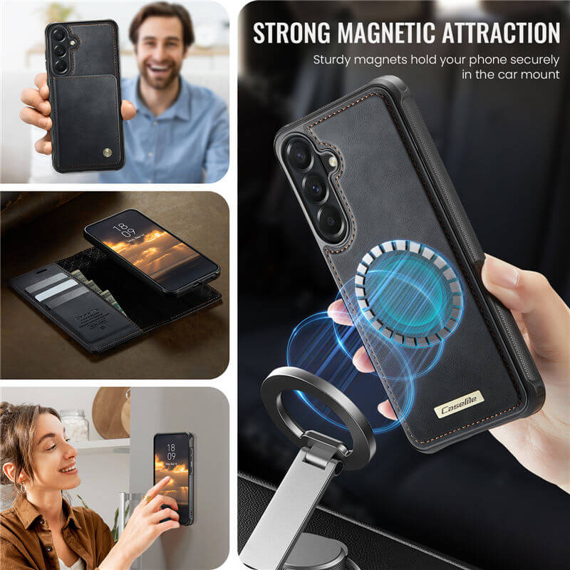 CaseMe Samsung Galaxy A57 2-in-1 Magnetic Wallet Case
