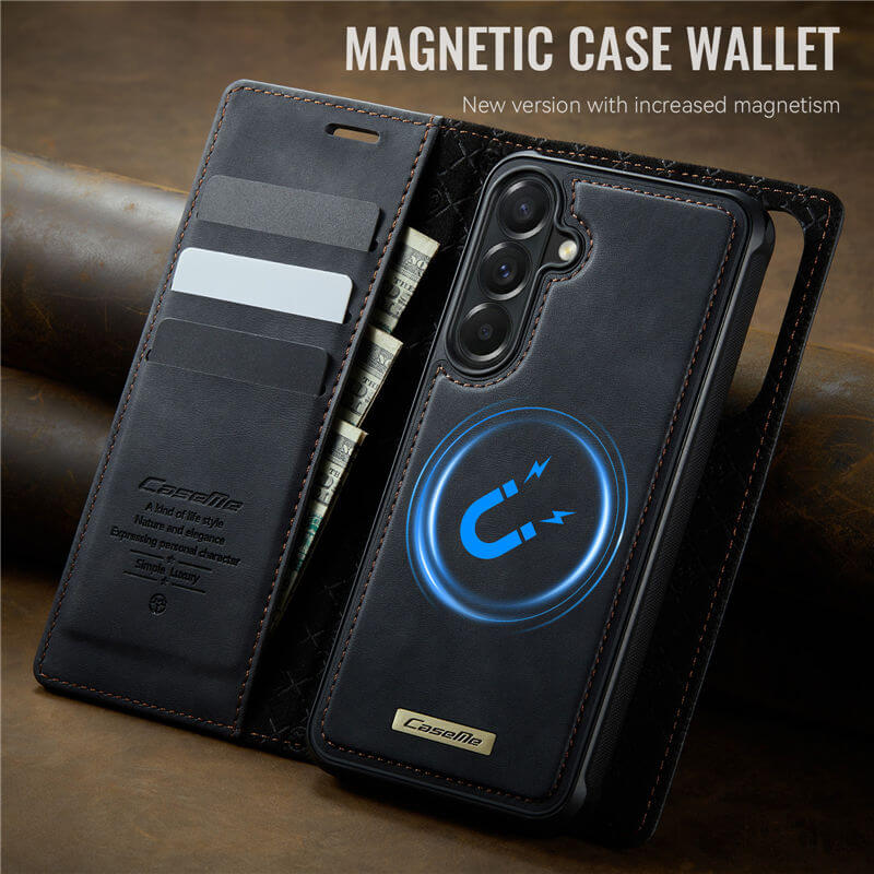 CaseMe Samsung Galaxy A57 2-in-1 Magnetic Wallet Case