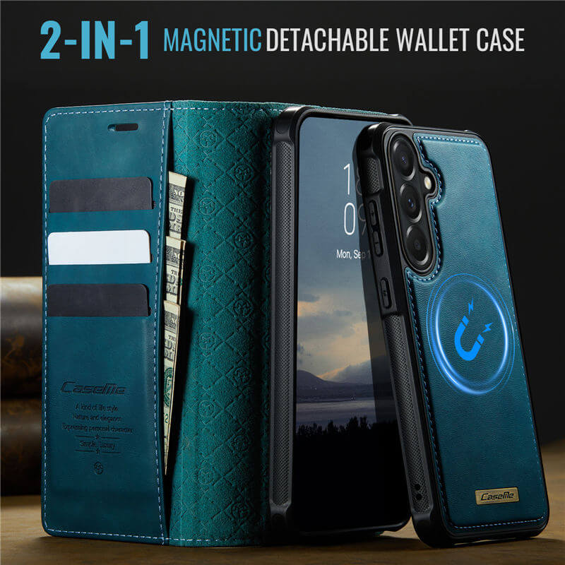 CaseMe Samsung Galaxy A57 2-in-1 Magnetic Wallet Case