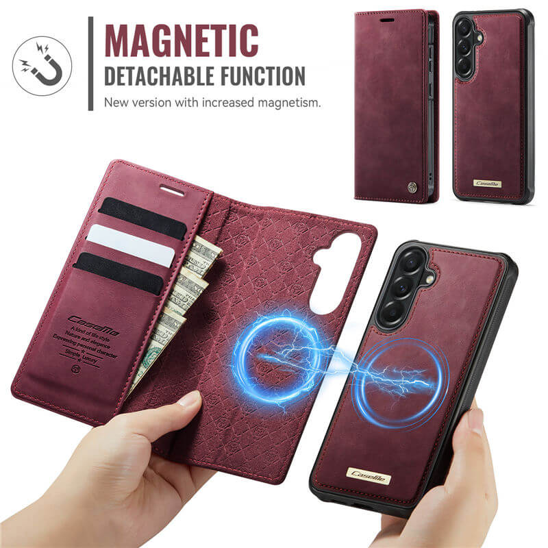 CaseMe Samsung Galaxy A57 2-in-1 Magnetic Wallet Case