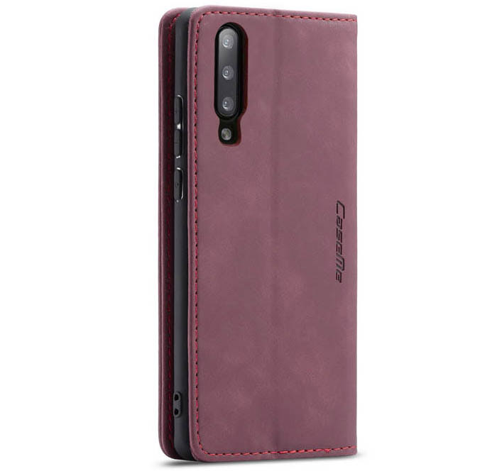 CaseMe Samsung Galaxy A70 Retro Wallet Kickstand Magnetic Flip Leather Case