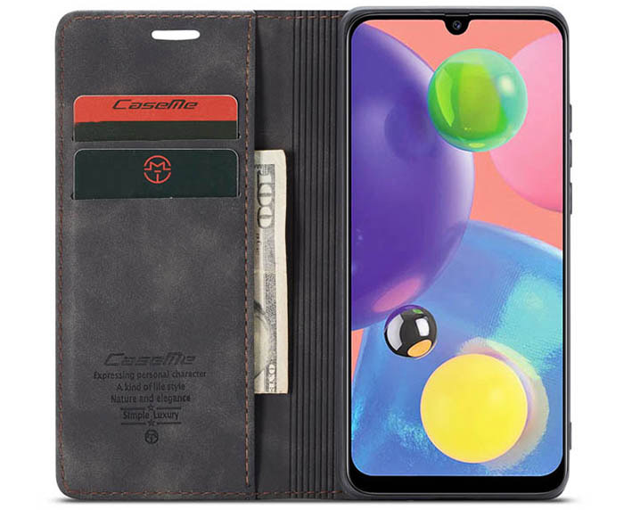 CaseMe Samsung Galaxy A70S Wallet Kickstand Magnetic Flip Leather Case