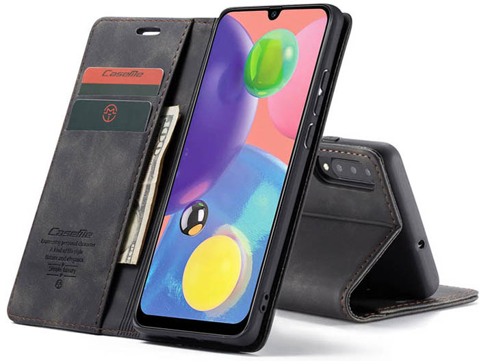 CaseMe Samsung Galaxy A70S Wallet Kickstand Magnetic Flip Leather Case