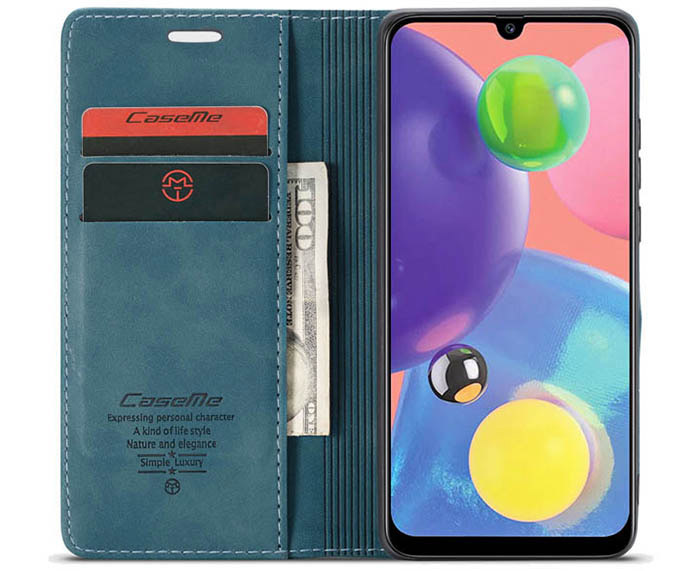 CaseMe Samsung Galaxy A70S Wallet Kickstand Magnetic Flip Leather Case