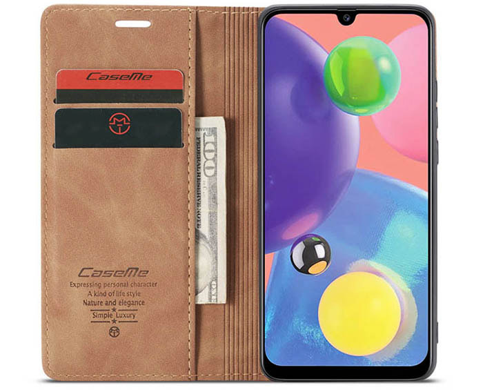 CaseMe Samsung Galaxy A70S Wallet Kickstand Magnetic Flip Leather Case