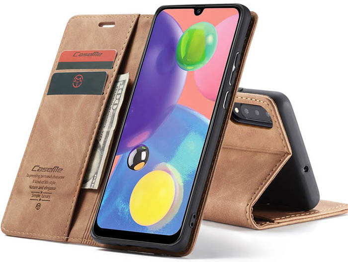 CaseMe Samsung Galaxy A70S Wallet Kickstand Magnetic Flip Leather Case