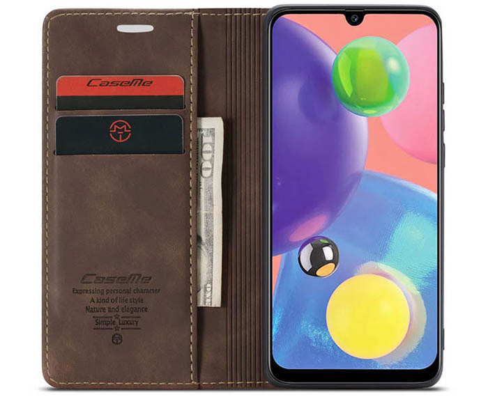 CaseMe Samsung Galaxy A70S Wallet Kickstand Magnetic Flip Leather Case