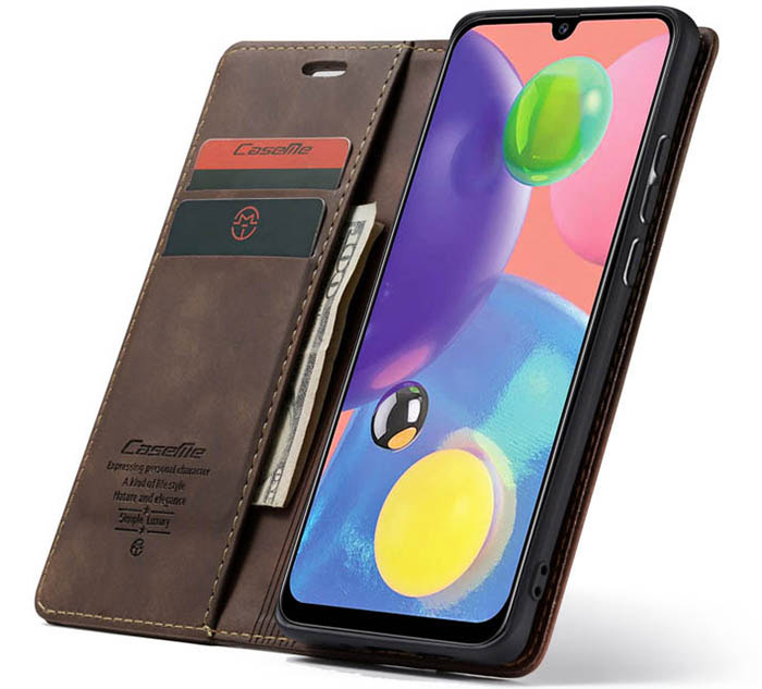 CaseMe Samsung Galaxy A70S Wallet Kickstand Magnetic Flip Leather Case