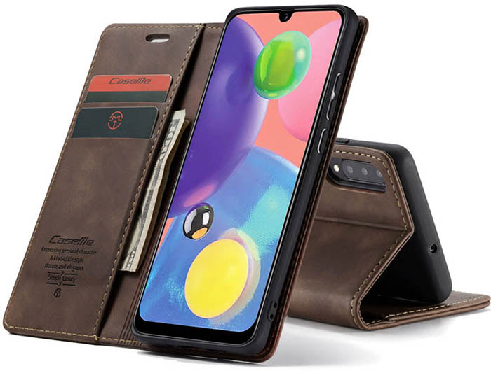 CaseMe Samsung Galaxy A70S Wallet Kickstand Magnetic Flip Leather Case