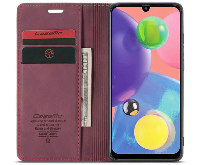 CaseMe Samsung Galaxy A70S Wallet Kickstand Magnetic Flip Leather Case