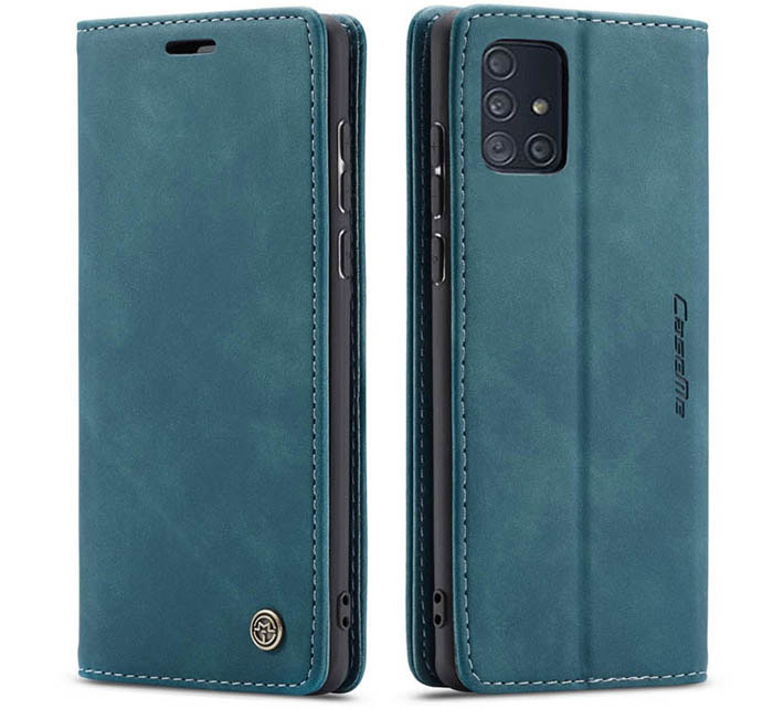 CaseMe Samsung Galaxy A71 Wallet Kickstand Magnetic Flip Leather Case