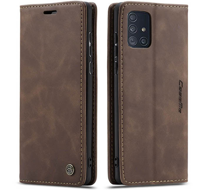 CaseMe Samsung Galaxy A71 Wallet Kickstand Magnetic Flip Leather Case