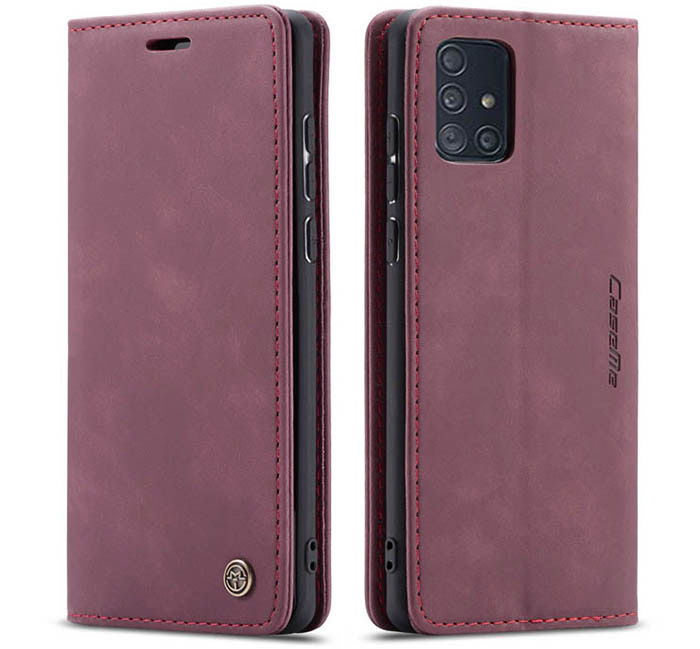 CaseMe Samsung Galaxy A71 Wallet Kickstand Magnetic Flip Leather Case