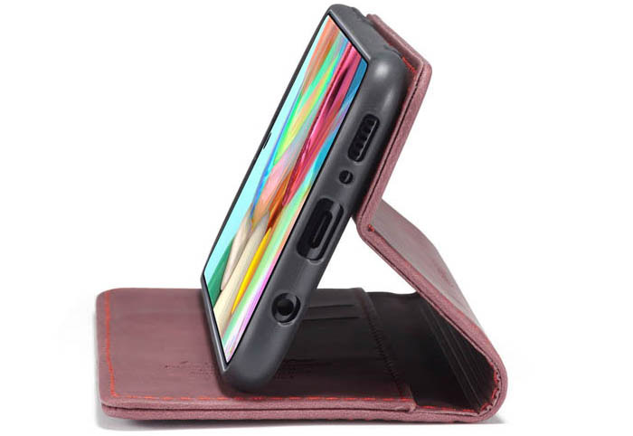 CaseMe Samsung Galaxy A71 Wallet Kickstand Magnetic Flip Leather Case