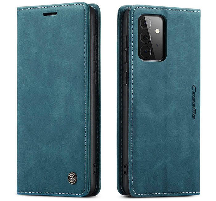 CaseMe Samsung Galaxy A72 Wallet Kickstand Magnetic Flip Leather Case