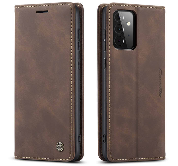 CaseMe Samsung Galaxy A72 Wallet Kickstand Magnetic Flip Leather Case