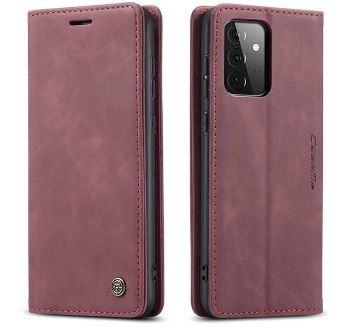 CaseMe Samsung Galaxy A72 Wallet Kickstand Magnetic Flip Leather Case